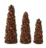 Orange Pod & Pinecone Trees