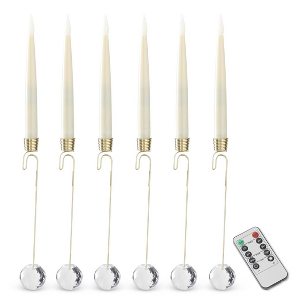 Glass Hanging Cream Candle Ornaments
