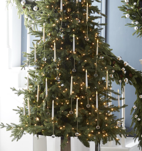 Glass Hanging Cream Candle Ornaments