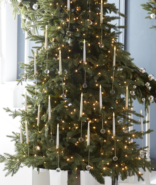 Glass Hanging Gold Candle Ornaments
