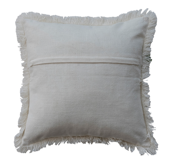 Embroidered Santa Pillow
