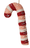 Wool Felt Candy Cane Ornaments