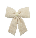 Faux Sherpa Clip-On Bow