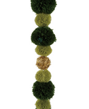 Green & Gold Pom Pom Garland