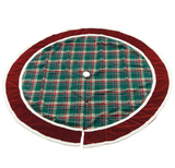 Green & Red Plaid Tree Skirt