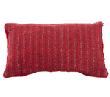 Red Knit & Fur Pillows