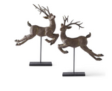 Rustic Brown Deer on Stand