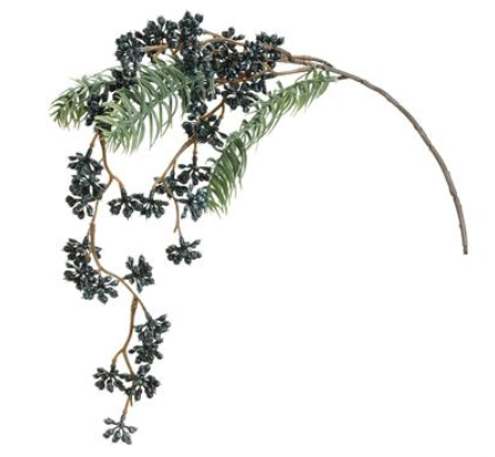 White Spruce w/Berries Spray - 24"