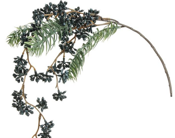 White Spruce w/Berries Spray - 24"