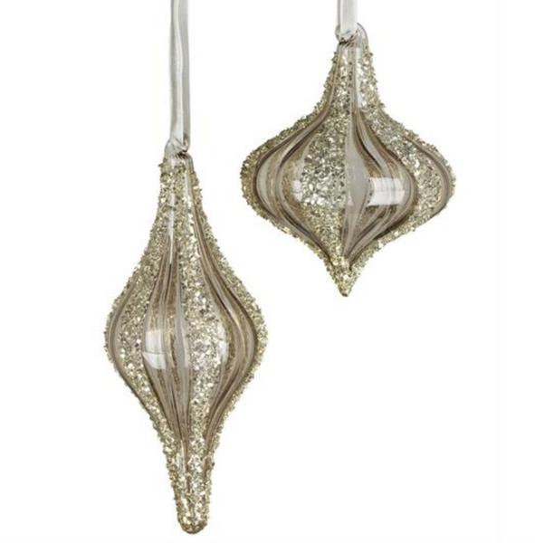Smoky Diamond Decorated Finials
