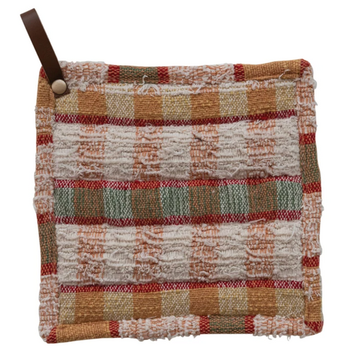 Multi-Color Plaid Pot Holder