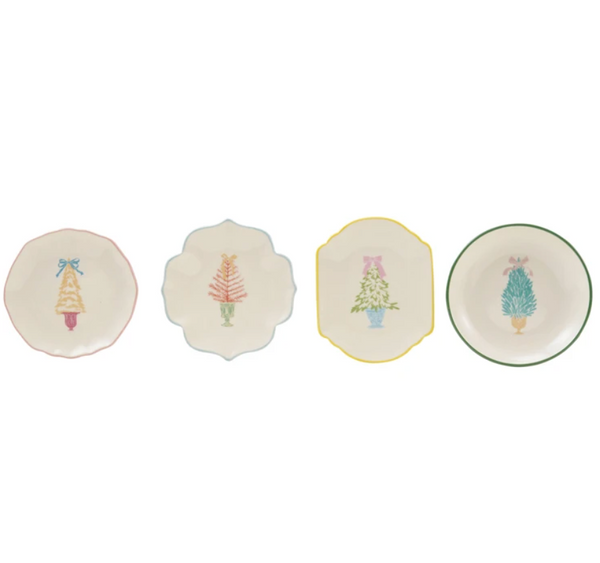 Pastel Christmas Tree Mini Dishes