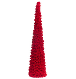 Ruffled Red Velvet Cone Trees