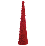 Ruffled Red Velvet Cone Trees