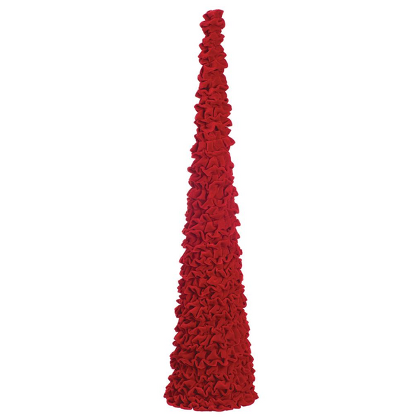 Ruffled Red Velvet Cone Trees