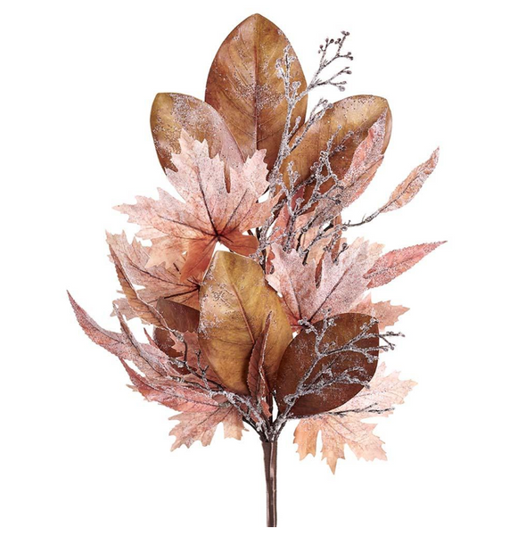 Iced Maple Leaf Spray - 28"