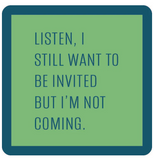 Drinks on Me Coasters by Sophistiplate