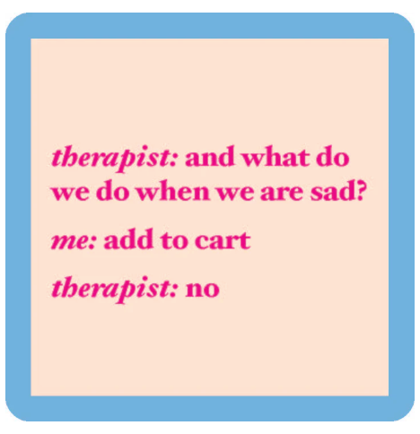 Drinks on Me Coasters by Sophistiplate