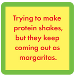 Drinks on Me Coasters by Sophistiplate