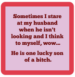 Drinks on Me Coasters by Sophistiplate