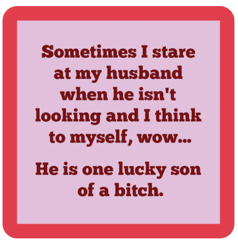 Drinks on Me Coasters by Sophistiplate