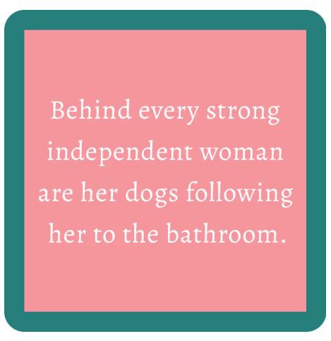 Drinks on Me Coasters by Sophistiplate