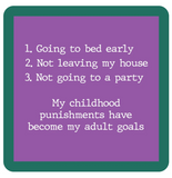 Drinks on Me Coasters by Sophistiplate