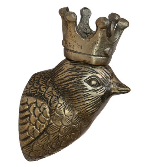 Aluminum Bird Head w Crown