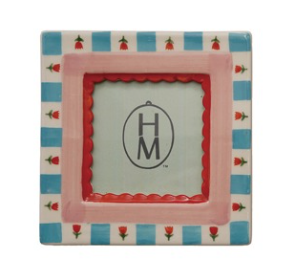 Red, Blue and Pink Square Photo Frames