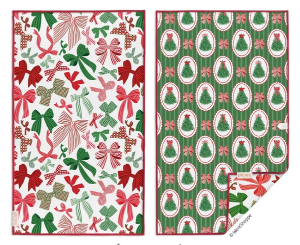 Holiday Microfiber Kitchen Dish Towels