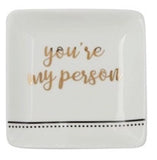 Ivory Stoneware Trinket Dishes