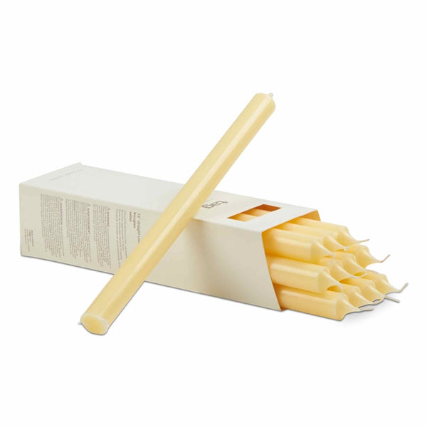 12" Straight Ivory Candle by Tag