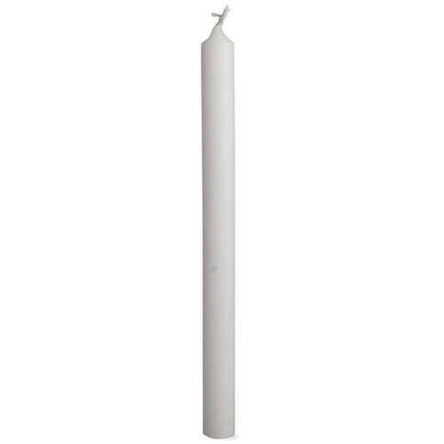 12" Straight White Candle by TAG