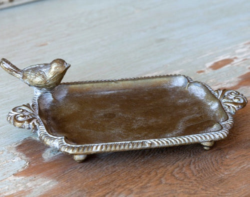 Brass Bird Soap Dish