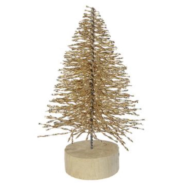 Gold Twisty Table Top Trees