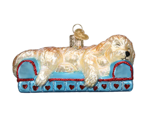 Sleeping Doodle Dog by Old World Christmas