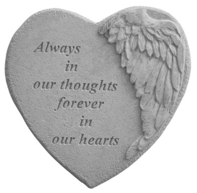 May you Find Comfort Heart Garden Stone