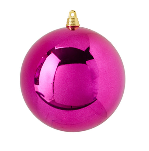 Pink Plastic Ball Ornaments