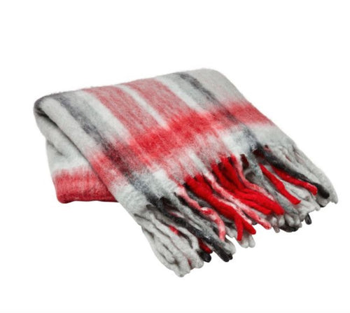 Hearth & Home Mohair Plaid Throw - 50" x 60"