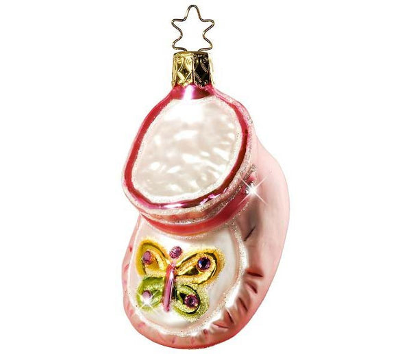 Precious Steps Baby Shoe Ornament: Swarovski Cystal Collection by Inge