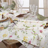 Watercolor Floral Stems Table Runner