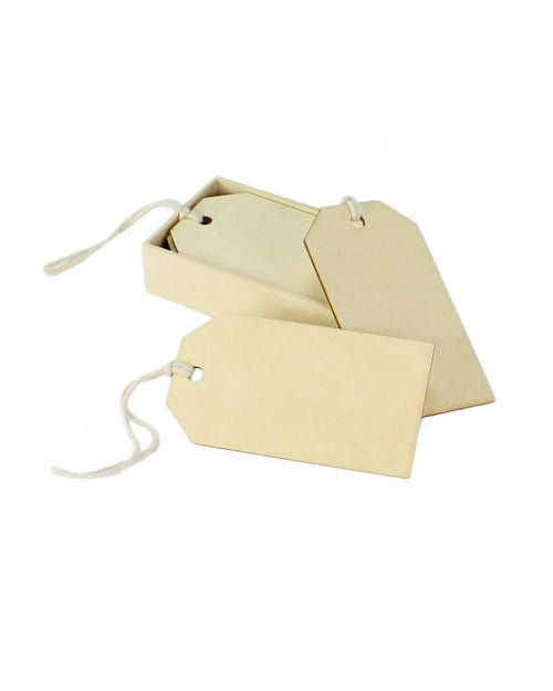 Utility Tag - Medium - Box of 12 Natural Wood