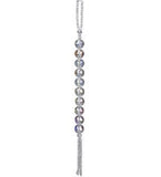 Faux Crystal Drop Ornament With Tassel