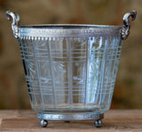 Etched Glass Chiller Vase
