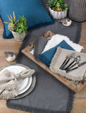 Stonewashed Fringe Table Runner