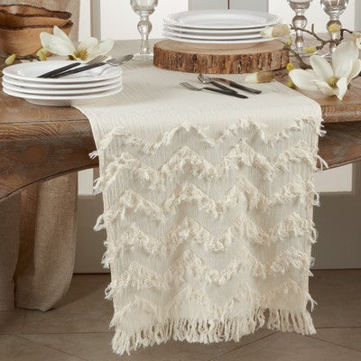 Chevron Fringe Table Runners
