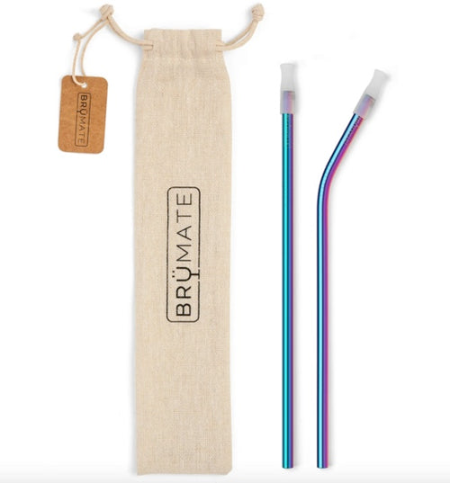 Stainless Steel Reusable Imperial Straws by Brumate