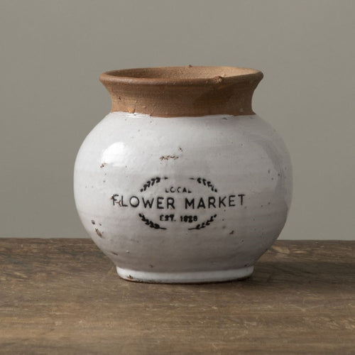 Ceramic "Flower Market" Planter