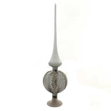 SPLENDOR GREY Glass Finial Tree Topper by Inge