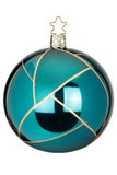 Tiffany Blue Green Ball by Inge-Glas